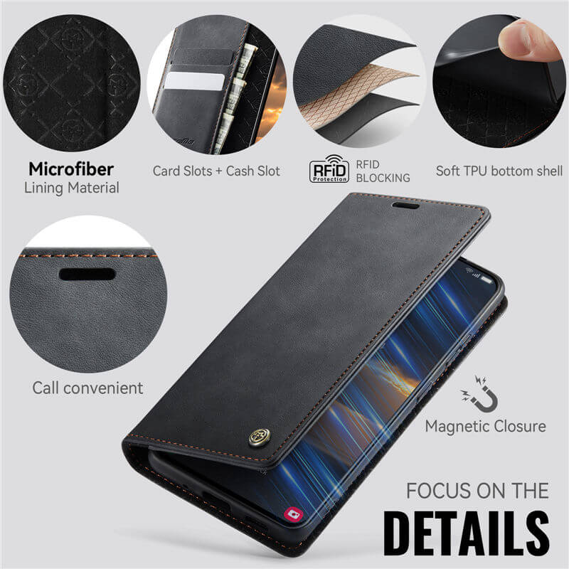CaseMe Samsung Galaxy S20 Ultra Magnetic Wallet Case with RFID Blocking
