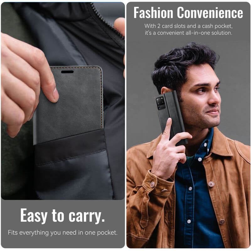 CaseMe Samsung Galaxy S20 Ultra Magnetic Wallet Case with RFID Blocking