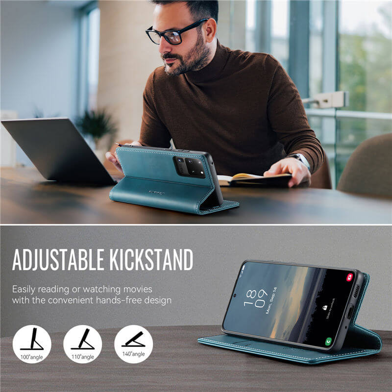 CaseMe Samsung Galaxy S20 Ultra Magnetic Wallet Case with RFID Blocking