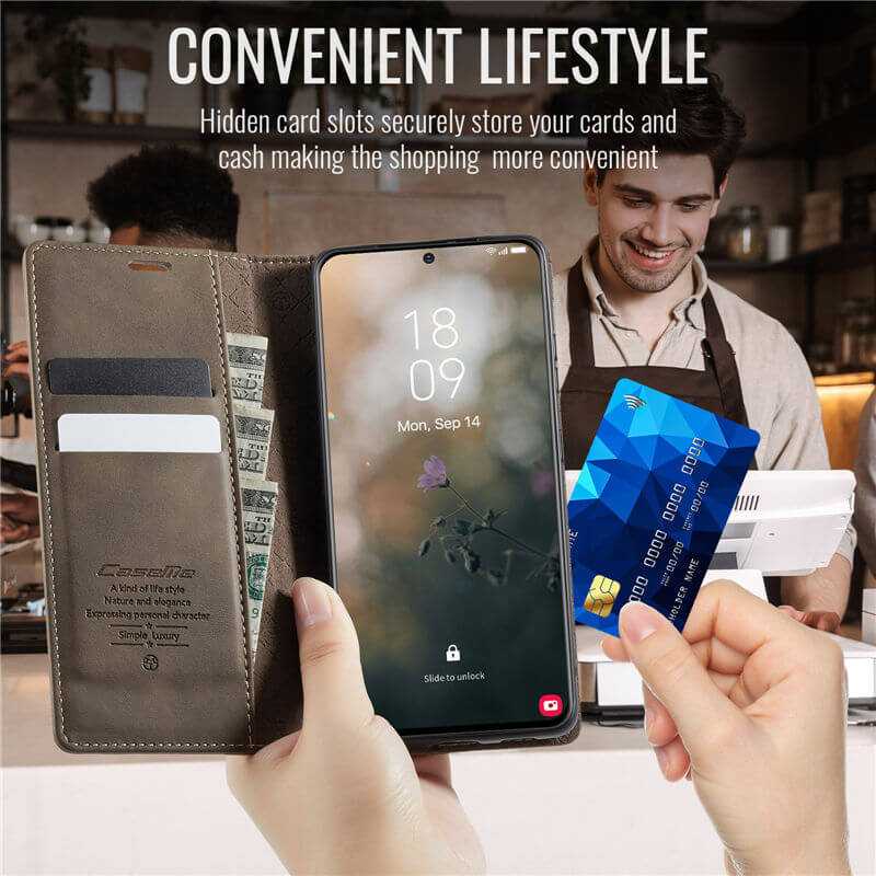 CaseMe Samsung Galaxy S20 Ultra Magnetic Wallet Case with RFID Blocking