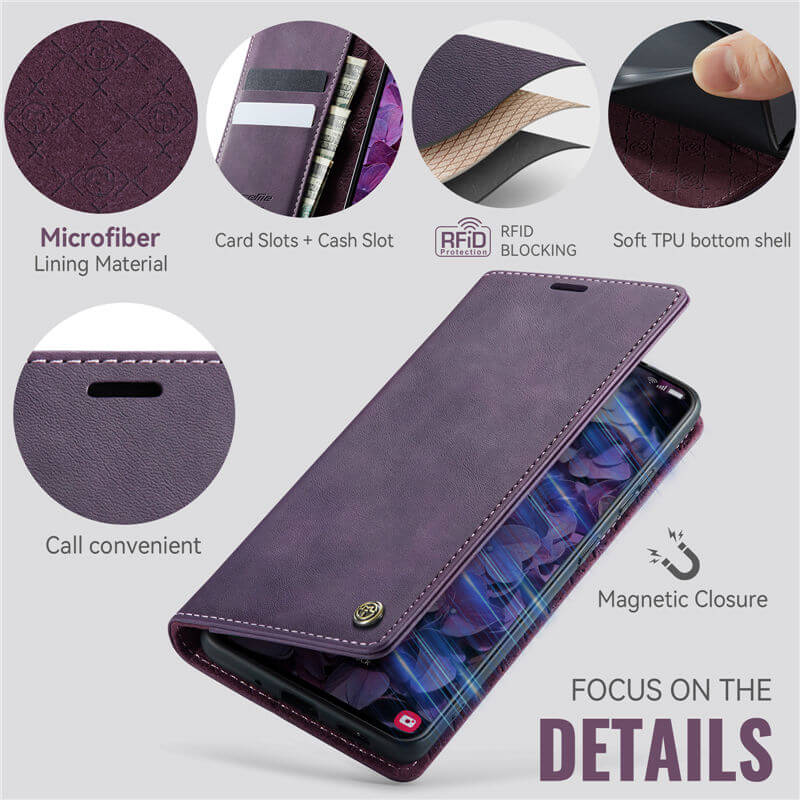 CaseMe Samsung Galaxy S20 Ultra Magnetic Wallet Case with RFID Blocking