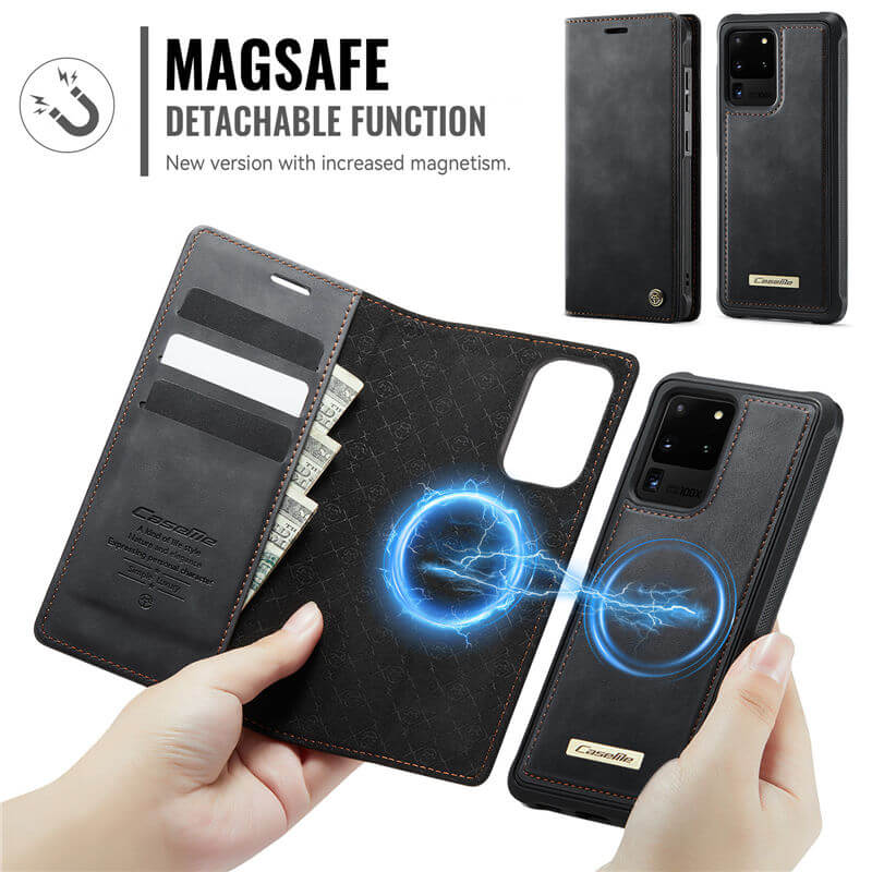 CaseMe Samsung Galaxy S20 Ultra 2-in-1 Magnetic Wallet Case