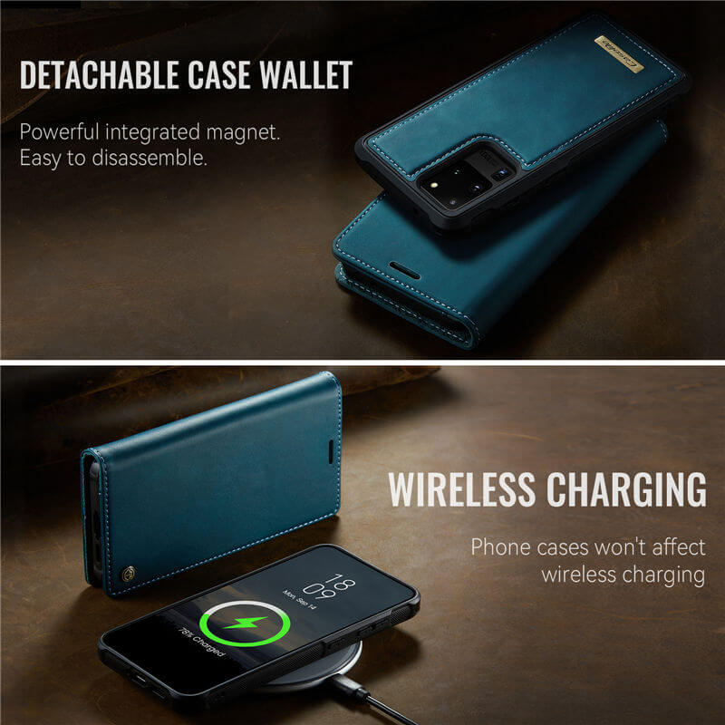 CaseMe Samsung Galaxy S20 Ultra 2-in-1 Magnetic Wallet Case