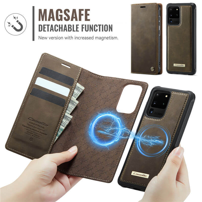 CaseMe Samsung Galaxy S20 Ultra 2-in-1 Magnetic Wallet Case
