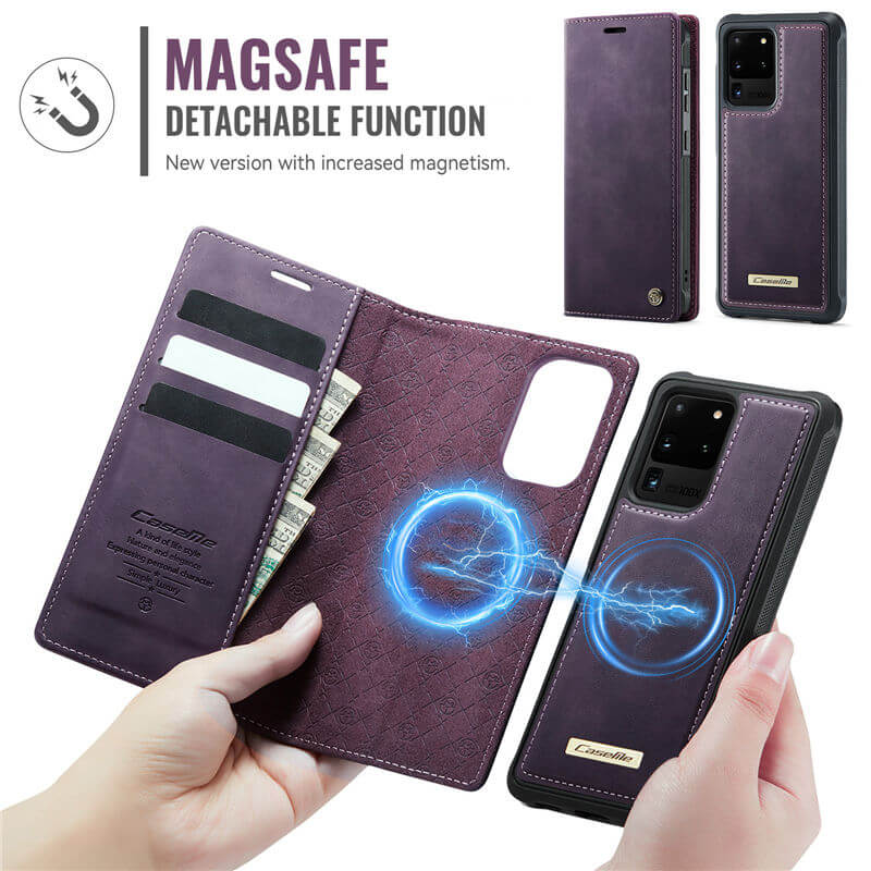 CaseMe Samsung Galaxy S20 Ultra 2-in-1 Magnetic Wallet Case