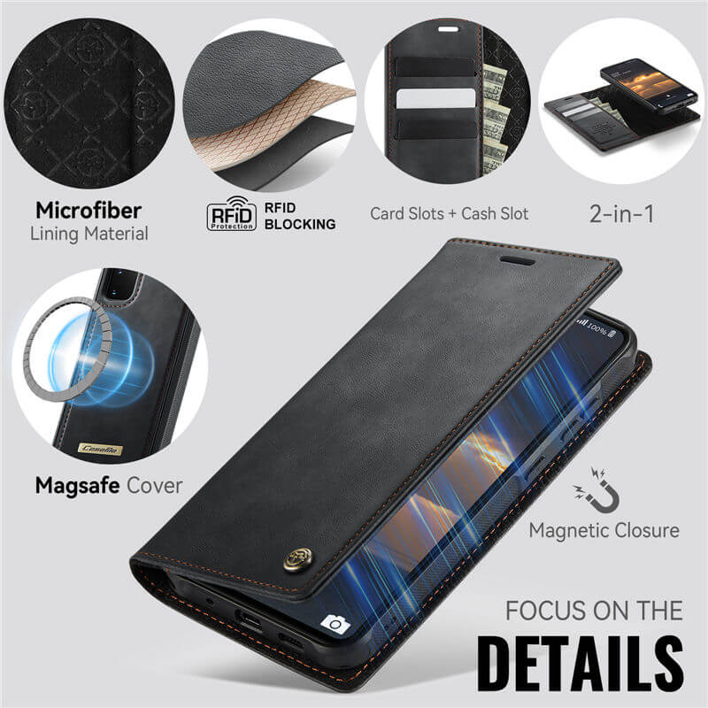 CaseMe Samsung Galaxy S20 2-in-1 Magnetic Wallet Case