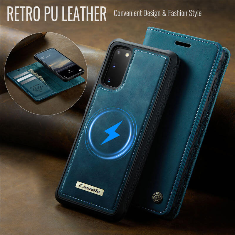 CaseMe Samsung Galaxy S20 2-in-1 Magnetic Wallet Case