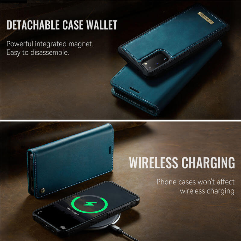 CaseMe Samsung Galaxy S20 2-in-1 Magnetic Wallet Case