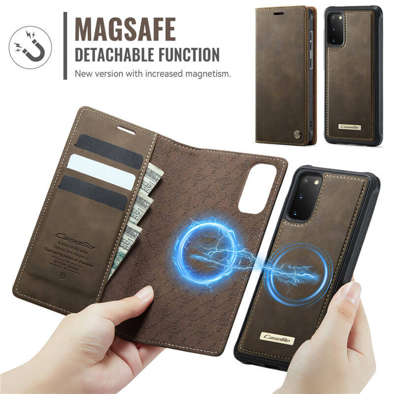 CaseMe Samsung Galaxy S20 2-in-1 Magnetic Wallet Case
