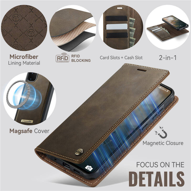 CaseMe Samsung Galaxy S20 2-in-1 Magnetic Wallet Case