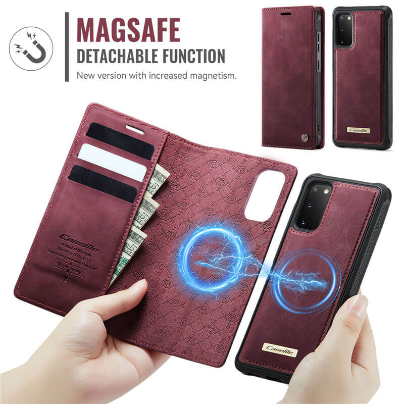 CaseMe Samsung Galaxy S20 2-in-1 Magnetic Wallet Case