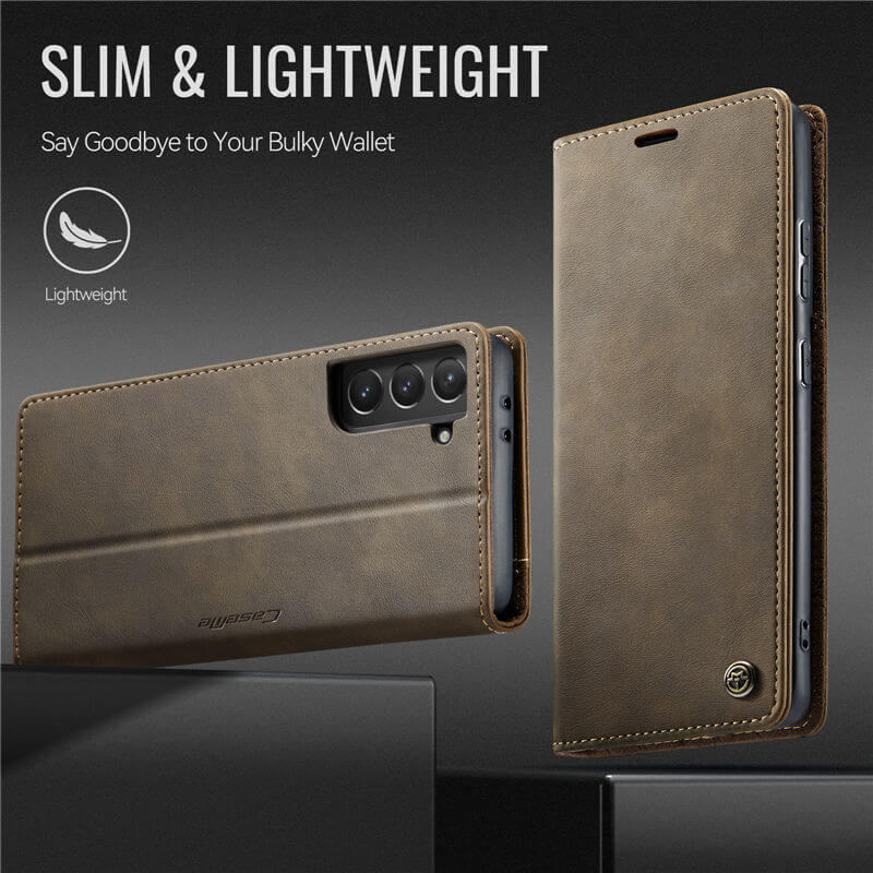 CaseMe Samsung Galaxy S21 Magnetic Wallet Case with RFID Blocking