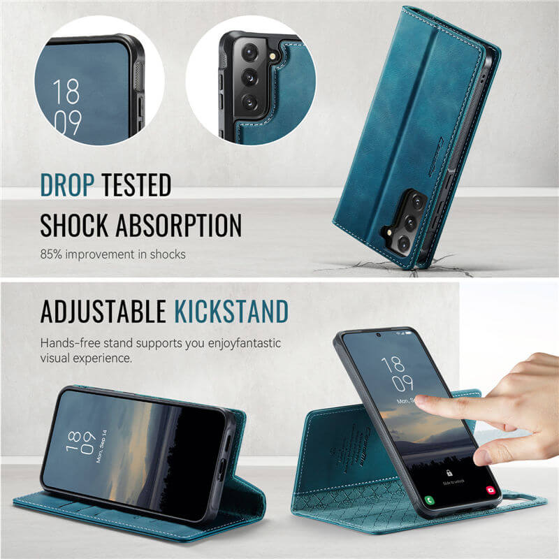 CaseMe Samsung Galaxy S21 2-in-1 Magnetic Wallet Case