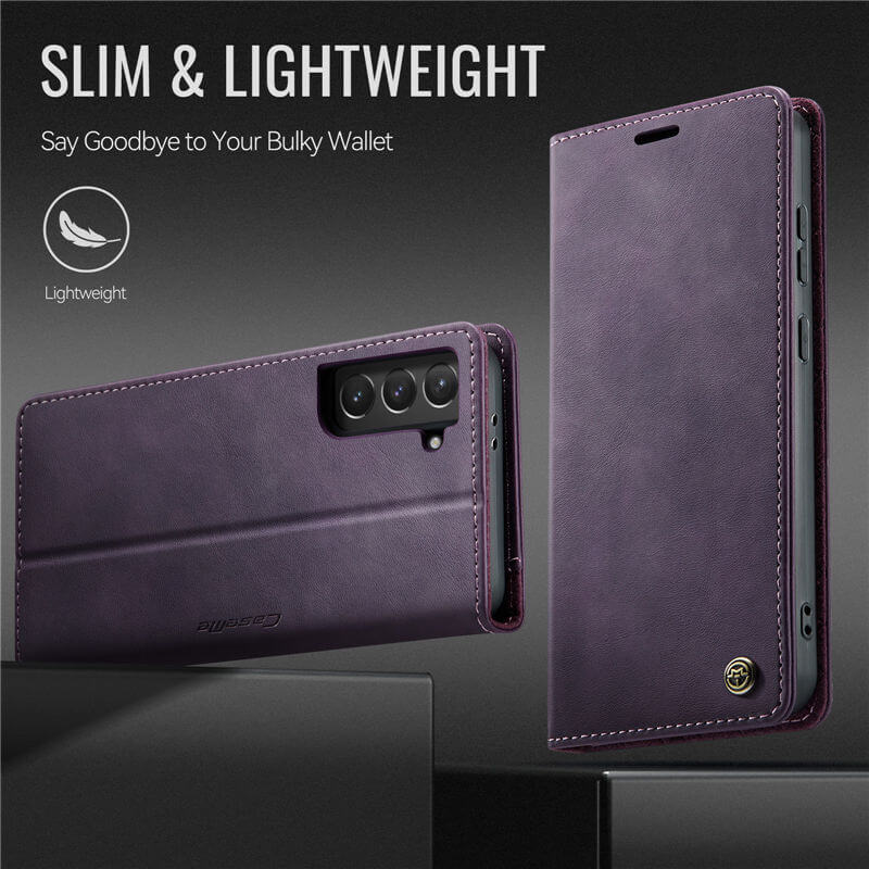 CaseMe Samsung Galaxy S22 Magnetic Wallet Case with RFID Blocking