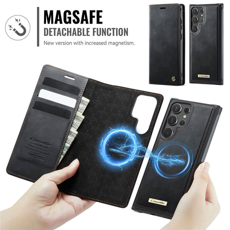 CaseMe Samsung Galaxy S22 Ultra 2-in-1 Magnetic Wallet Case