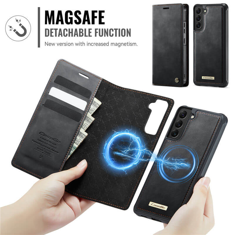 CaseMe Samsung Galaxy S22 2-in-1 Magnetic Wallet Case