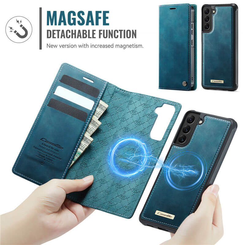 CaseMe Samsung Galaxy S22 2-in-1 Magnetic Wallet Case