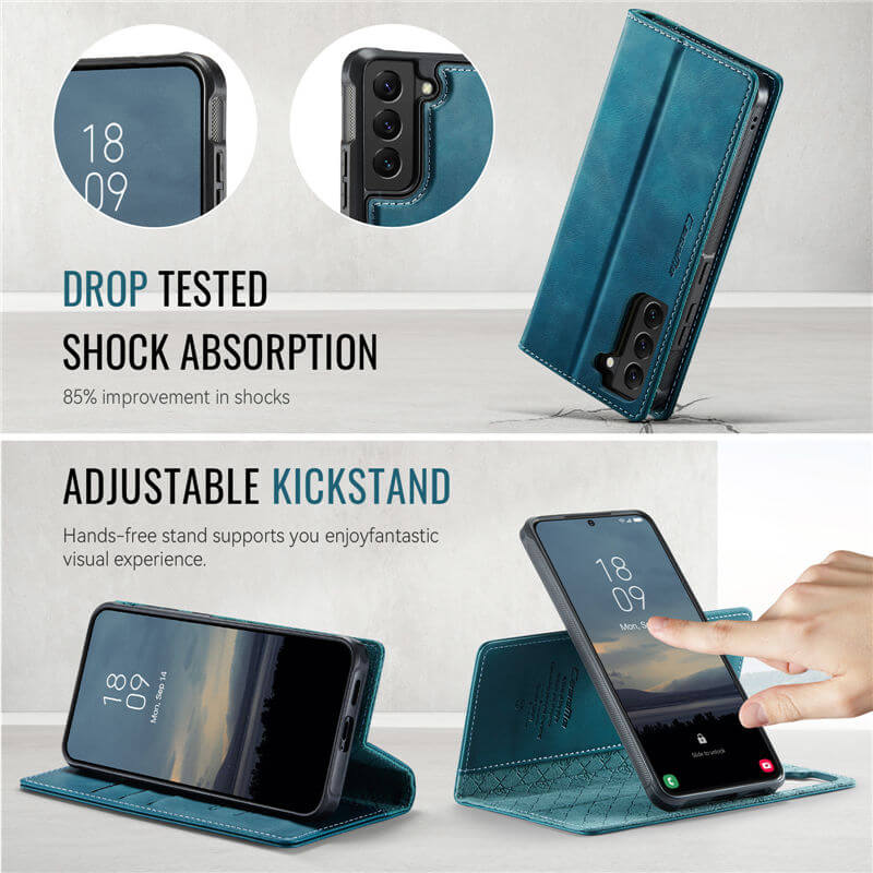 CaseMe Samsung Galaxy S22 2-in-1 Magnetic Wallet Case