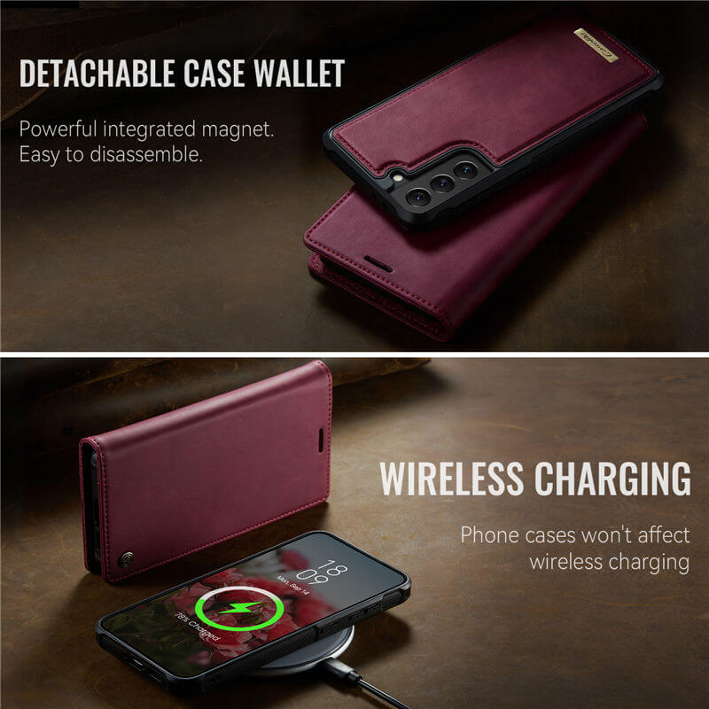 CaseMe Samsung Galaxy S22 2-in-1 Magnetic Wallet Case