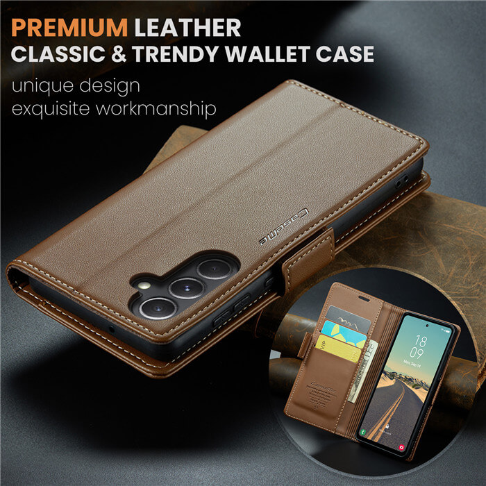 CaseMe Samsung Galaxy S23 FE Wallet RFID Blocking Case