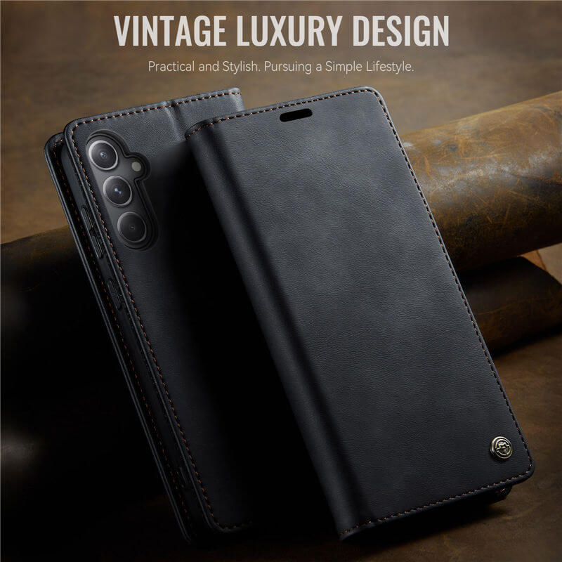 CaseMe Samsung Galaxy S23 FE Magnetic Wallet Case with RFID Blocking