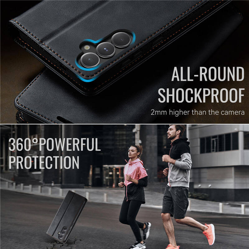 CaseMe Samsung Galaxy S23 FE Magnetic Wallet Case with RFID Blocking