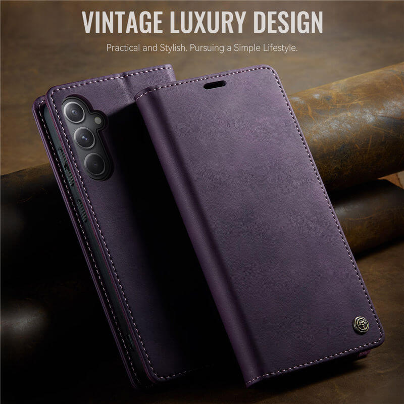 CaseMe Samsung Galaxy S23 FE Magnetic Wallet Case with RFID Blocking