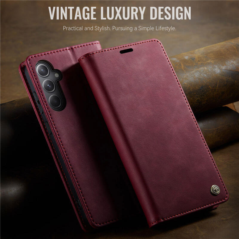 CaseMe Samsung Galaxy S23 FE Magnetic Wallet Case with RFID Blocking