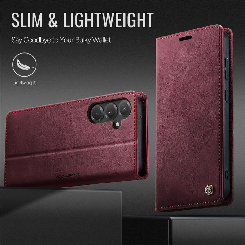 CaseMe Samsung Galaxy S23 FE Magnetic Wallet Case with RFID Blocking
