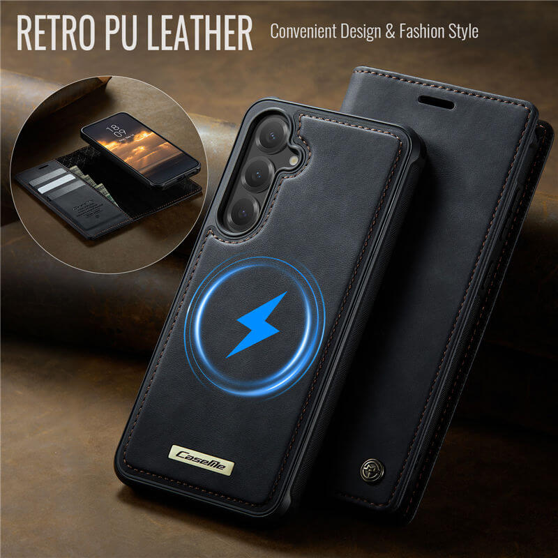 CaseMe Samsung Galaxy S23 FE 2-in-1 Magnetic Wallet Case