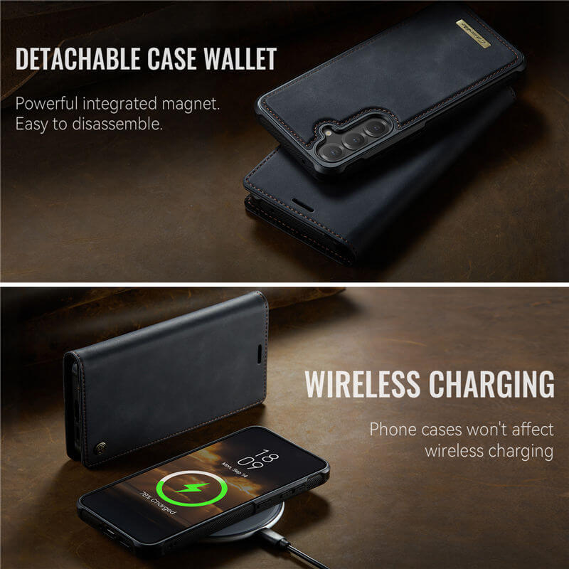 CaseMe Samsung Galaxy S23 FE 2-in-1 Magnetic Wallet Case