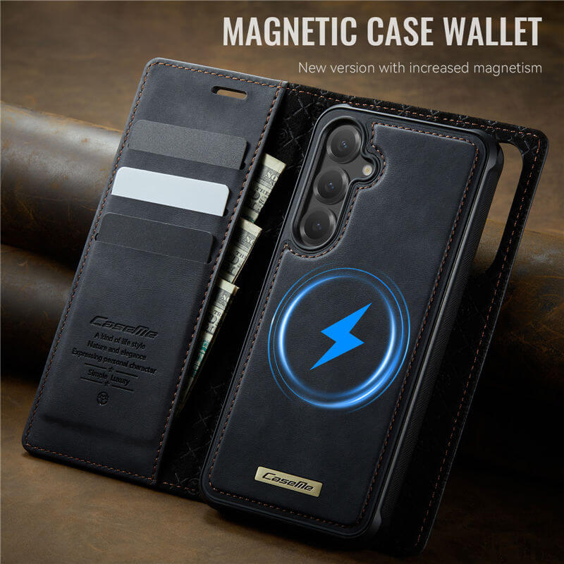 CaseMe Samsung Galaxy S23 FE 2-in-1 Magnetic Wallet Case