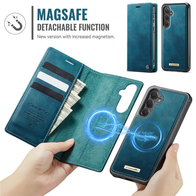 CaseMe Samsung Galaxy S23 FE 2-in-1 Magnetic Wallet Case
