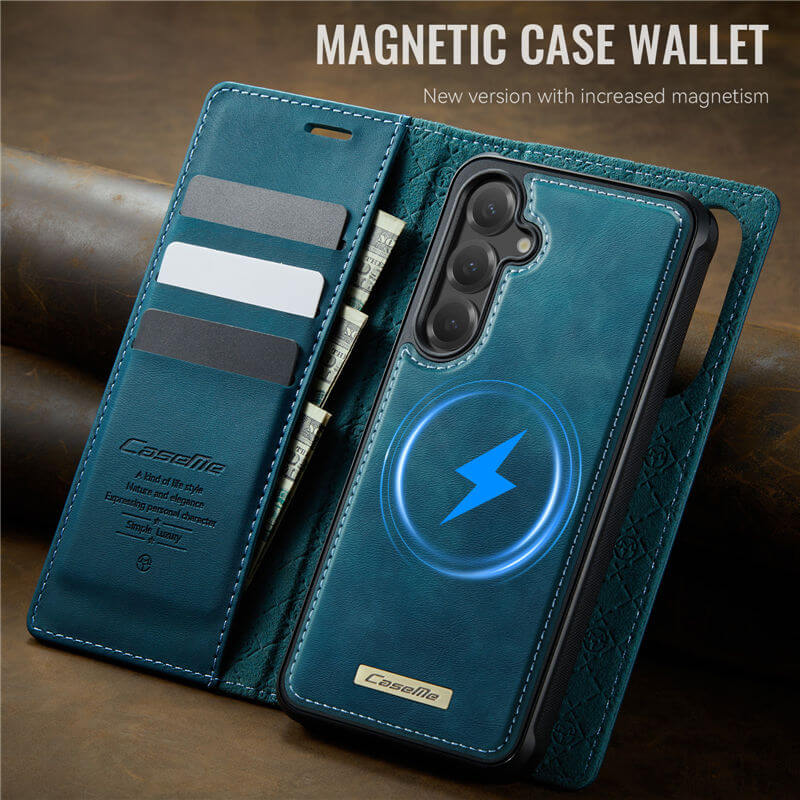 CaseMe Samsung Galaxy S23 FE 2-in-1 Magnetic Wallet Case
