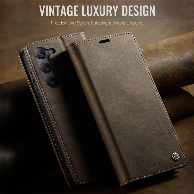 CaseMe Samsung Galaxy S23 Plus Magnetic Wallet Case with RFID Blocking