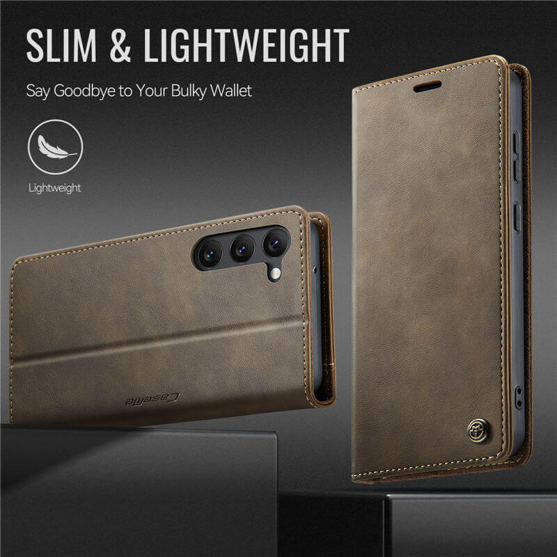 CaseMe Samsung Galaxy S23 Plus Magnetic Wallet Case with RFID Blocking