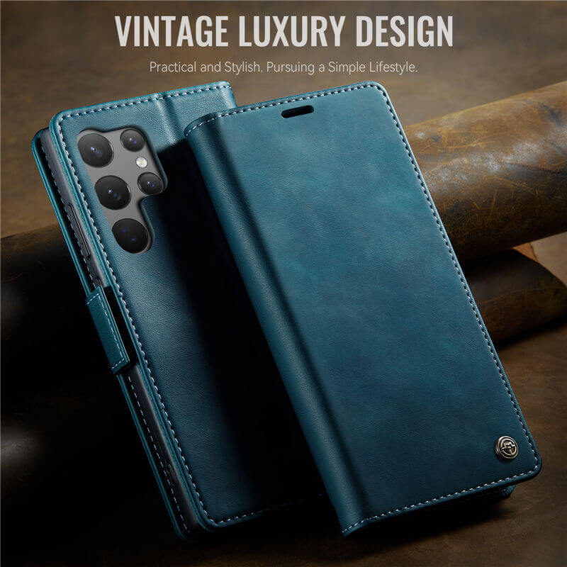 CaseMe Samsung Galaxy S23 Ultra Magnetic Wallet Case with RFID Blocking