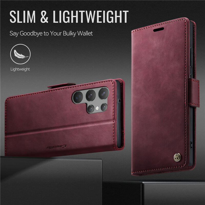 CaseMe Samsung Galaxy S23 Ultra Magnetic Wallet Case with RFID Blocking