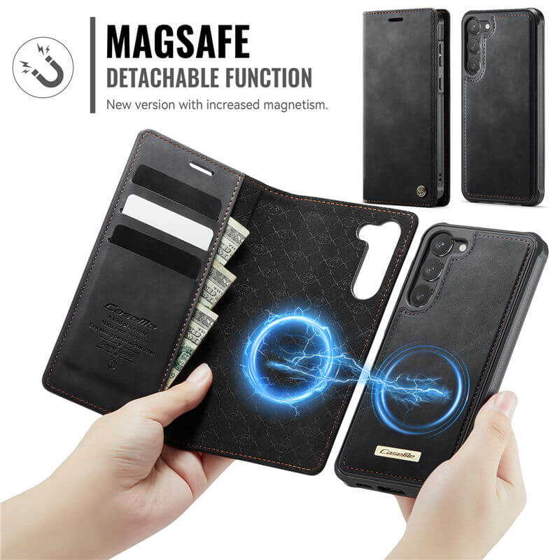 CaseMe Samsung Galaxy S23 Plus 2-in-1 Magnetic Wallet Case