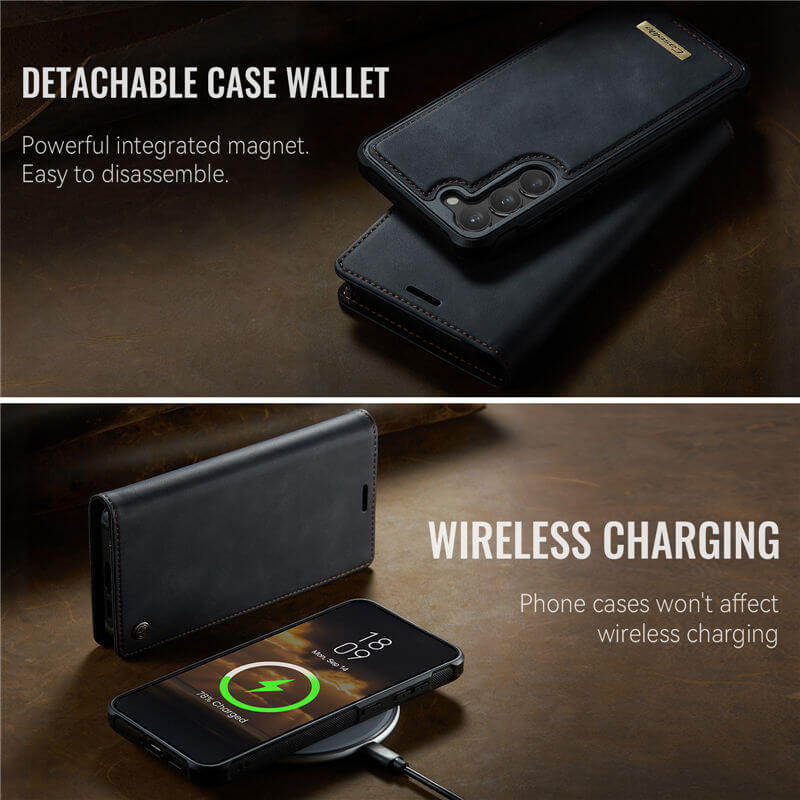 CaseMe Samsung Galaxy S23 Plus 2-in-1 Magnetic Wallet Case