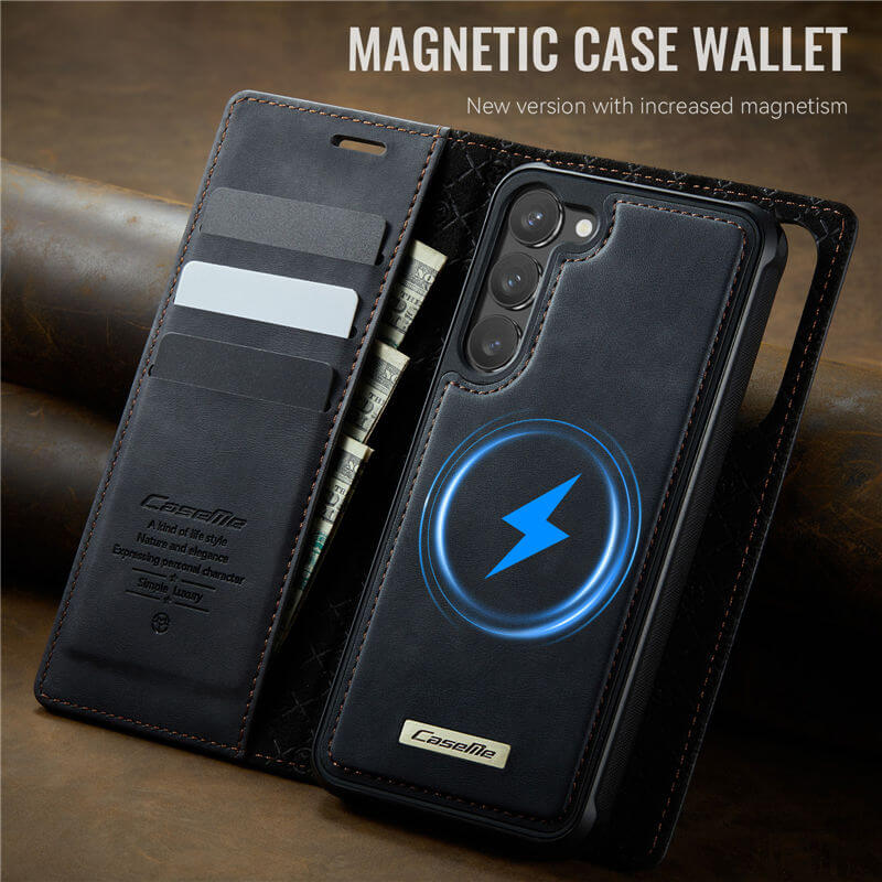CaseMe Samsung Galaxy S23 Plus 2-in-1 Magnetic Wallet Case