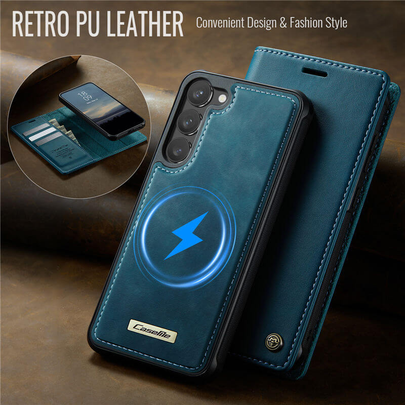 CaseMe Samsung Galaxy S23 2-in-1 Magnetic Wallet Case