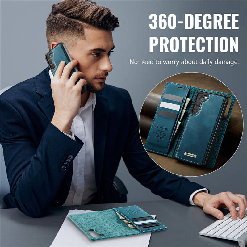CaseMe Samsung Galaxy S23 2-in-1 Magnetic Wallet Case