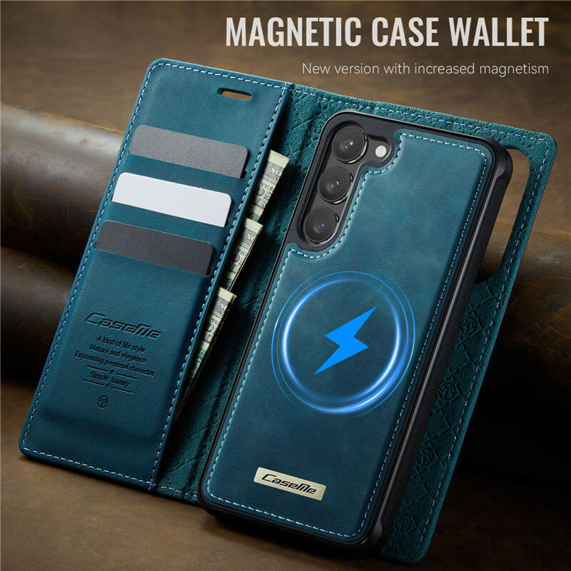 CaseMe Samsung Galaxy S23 2-in-1 Magnetic Wallet Case