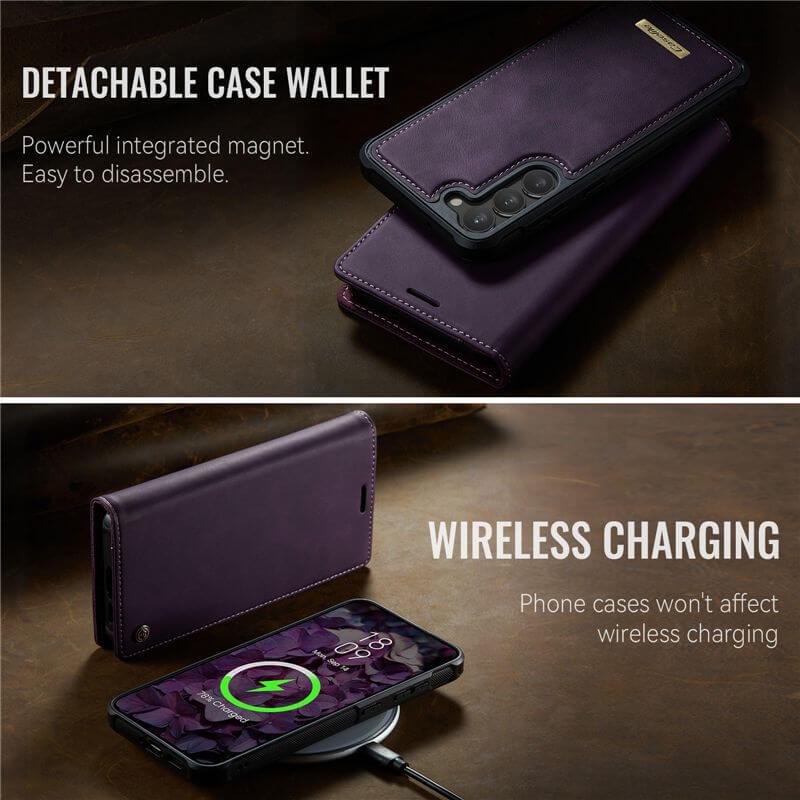 CaseMe Samsung Galaxy S23 Plus 2-in-1 Magnetic Wallet Case