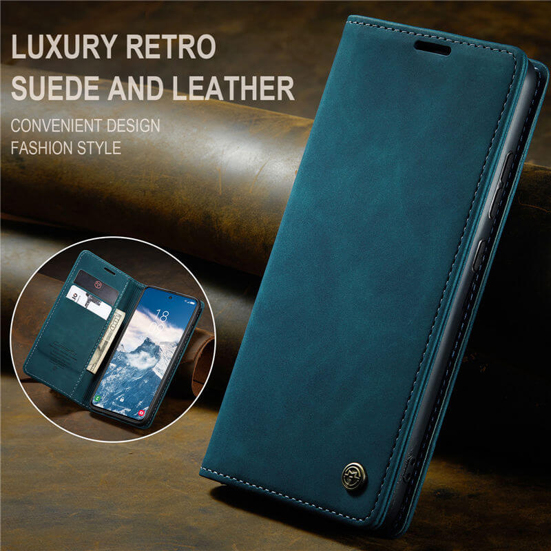 CaseMe Samsung Galaxy S24 FE Wallet Suede Leather Case