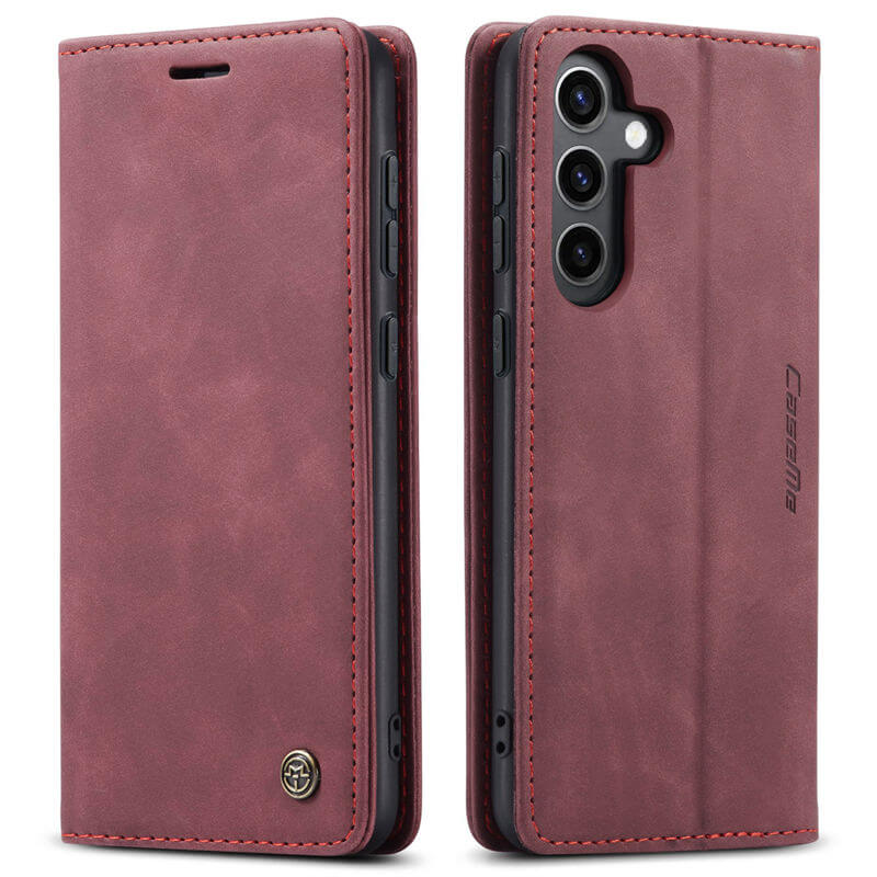 CaseMe Samsung Galaxy S24 FE Wallet Suede Leather Case