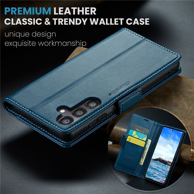 CaseMe Samsung Galaxy S24 FE Wallet RFID Blocking Case