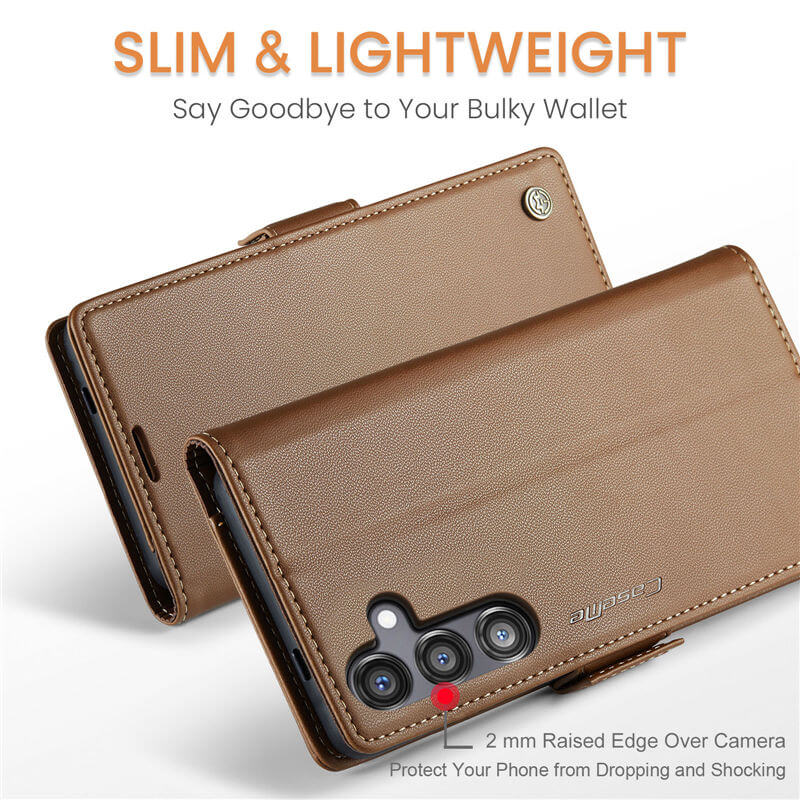 CaseMe Samsung Galaxy S24 FE Wallet RFID Blocking Case