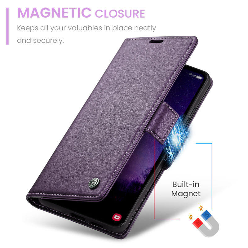 CaseMe Samsung Galaxy S24 FE Wallet RFID Blocking Case